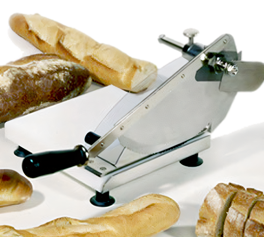 Product image #1 for Bron Coucke Countertop Manual Bread Slicer with Adjustable 0.2" to 3.3" Slice Thickness