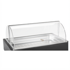 Thumbnail image #1 for Vollrath V904300 Full-Size Acrylic Roll-Top Dome Tray Cover, 22-7/16"W x 14-9/16"D x 6-7/8"H