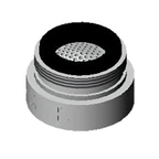Thumbnail image #1 for T&S Brass B-0199-08-N05 Vandal-Resistant Faucet Spray Device, 0.5 GPM, 13/16"-27UN Male Threads