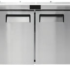 Thumbnail image #1 for Atosa MSF8307GR-NTCV Two-Section Mega Top Sandwich/Salad Prep Table Refrigerator, 24-Pan, 60-1/5-Inch Wide