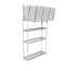 Thumbnail image #1 for Eagle Group Pizza Carry-Out Workstation with Wire Shelves and Pizza Box Dividers, 48 x 33 x 98 Inches, Zinc Finish