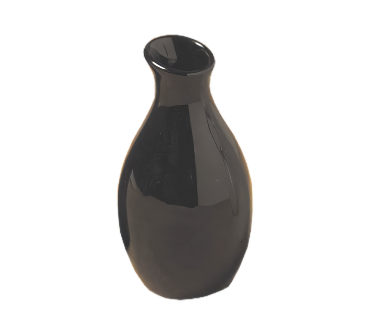 Product image #1 for American Metalcraft Black Ceramic Bud Vase, 2-1/8-Inch Dia. x 3-7/8-Inch H
