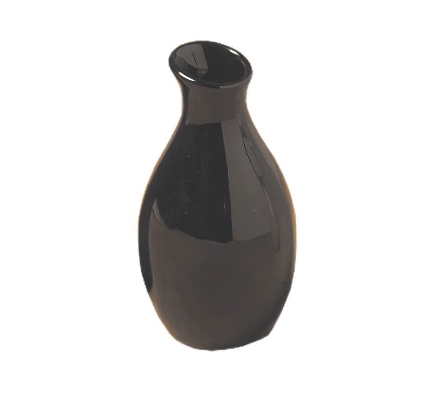 Product image #1 for American Metalcraft Black Ceramic Bud Vase, 2-1/8-Inch Dia. x 3-7/8-Inch H