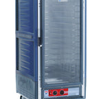 Thumbnail image #1 for Metro C5 Insulation Armour C537-HLFC-4-BU 3/4 Height Mobile Heated Holding Cabinet, Insulated, Clear Door, 120V, 14 Sheet Pan Capacity