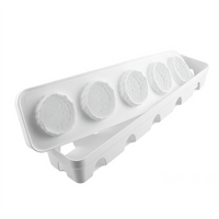 Silikomart MultiFlex Lampone 5-Cavity Pastry Mold Set of 3