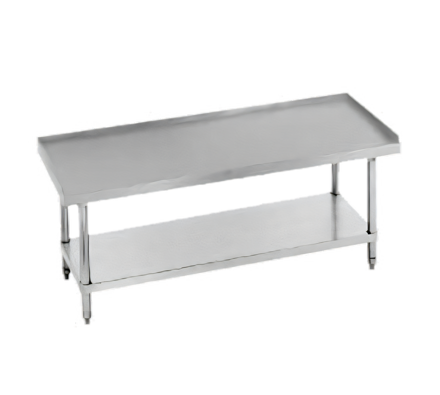 Product image #1 for Advance Tabco 96" x 24" Stainless Steel Equipment Stand with Adjustable Undershelf and 14-Gauge 304 Top