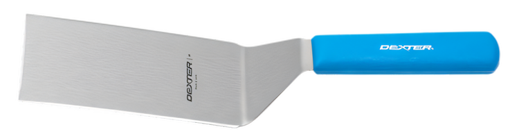 Product image #2 for Dexter Russell Sani-Safe Cool Blue 6 x 3-Inch Solid Hamburger Turner with Blue Polypropylene Handle