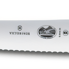 Thumbnail image #1 for Victorinox Fibrox® - HACCP 5.2931.26 10-1/4-Inch Serrated Bread Knife with Red Slip-Resistant Plastic Handle Case of 6