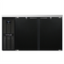 Thumbnail image #1 for Continental Refrigerator 59-Inch 2-Door Refrigerated Back Bar Cooler with Stainless Steel Top, Black Enamel Exterior