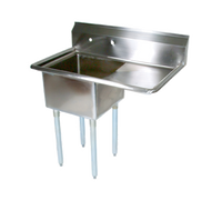 John Boos E-Series 1-Compartment Sink with Right Drainboard, 18