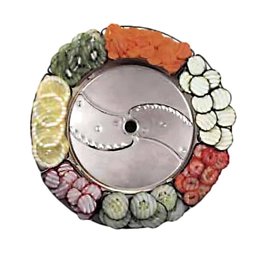 Product image #1 for Robot Coupe 3 mm Ripple-Cut Slicing Disc for Commercial Food Processors