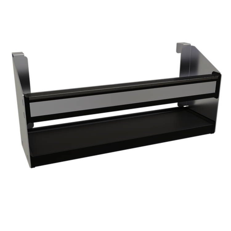 Product image #1 for Glastender Single Clip-On Speed Rail, 18-Inch Wide, Stainless Steel with Clear Lift-Off Liquor ID Cover