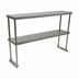 Thumbnail image #1 for Eagle Group BlendPort® 60-Inch x 12-Inch Table-Mount Double Deck Stainless Steel Work Table Overshelf