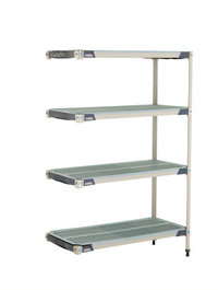 MetroMax i 42 Inch Wide x 18 Inch Deep x 63 Inch High 4-Shelf Add-On Polymer Shelving Unit