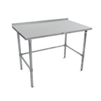 Thumbnail image #1 for John Boos Stallion ST4R1.5-3660GBK 60 x 36 Inch Stainless Steel Work Table with 1-1/2 Inch Rear Up-Turn and Open Galvanized Base