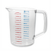 Thumbnail image #1 for Bouncer 2-Quart Clear Polycarbonate Measuring Cup with Red and Blue Markings
