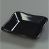 Thumbnail image #1 for DeliWare 5.5-Inch Square Scalloped Melamine Platter Inset Dish, 8.5 oz, Black