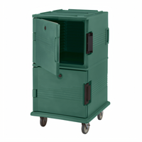 Cambro Ultra Camcart Front-Loading Insulated Food Pan Cart, 120 Qt., Green
