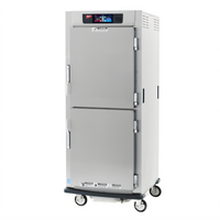 Metro C5 9 Series Full-Height Mobile Controlled Humidity Heated Holding and Proofing Cabinet with Solid Dutch Doors and Universal Wire Slides