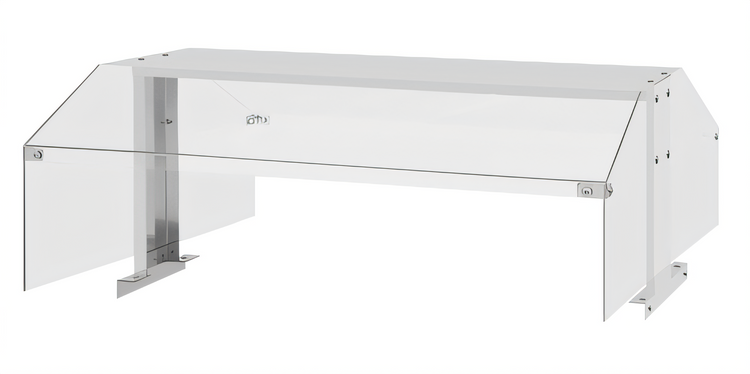 Product image #1 for Turbo Air 48-Inch Double-Sided Self-Service Stainless Steel Sneeze Guard for JBT-48