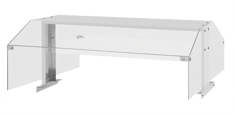 Product image #1 for Turbo Air 48-Inch Double-Sided Self-Service Stainless Steel Sneeze Guard for JBT-48