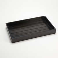 American Metalcraft Upton Collection Full-Size Espresso Wood Serving Crate