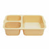 Thumbnail image #2 for Cambro Camwear Tray-On-Tray 3-Compartment Polycarbonate Rectangular Meal Delivery Tray, Beige