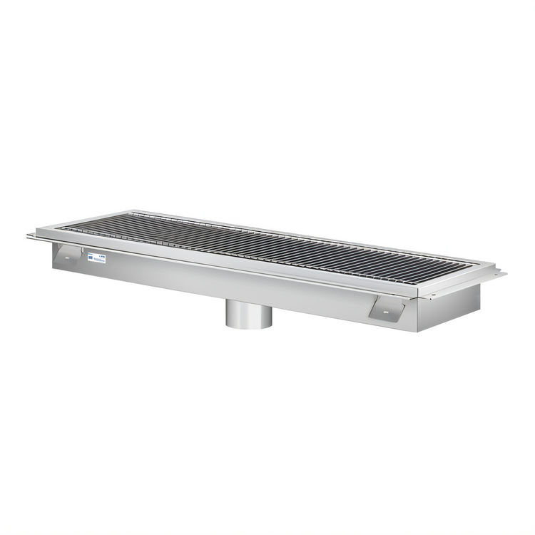 Product image #1 for Koolmore Commercial Stainless Steel Floor Trough Drain, 30 x 12 Inches, Subway-Style Grating