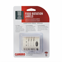 Cambro StoreSafe 2 x 3 Inch Food Rotation Labels, White, 20 Rolls per Case