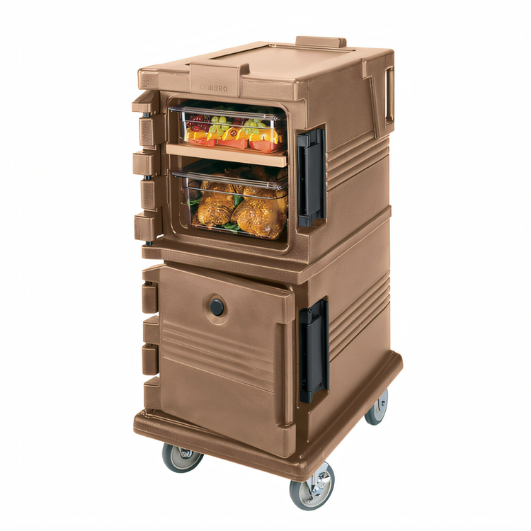 Product image #2 for Cambro Ultra Camcart Front-Loading Double-Compartment Insulated Food Pan Carrier for Full-Size Pans