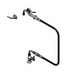 Thumbnail image #1 for T&S Brass Single-Hole Deck Mount Pot Filler Mixing Faucet with 96-Inch Hose and 90° Spray Valve