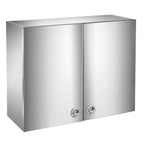 Thumbnail image #1 for Klinger's Trading WC1230-HINGED Wall-Mounted Stainless Steel Cabinet, 30"W x 12"D x 24"H, Hinged Doors, Adjustable Shelf