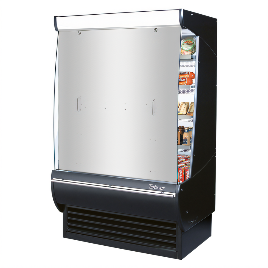 Product image #1 for Turbo Air Solid Stainless Steel Security Cover for TOM-72DXB-N Open Display Merchandiser
