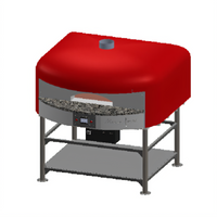 Marra Forni Neapolitan Freestanding Electric Brick Deck Pizza Oven with Steel Stand