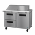 Thumbnail image #1 for Hoshizaki Steelheart SR48B-18MD2 48-Inch Two-Section Mega Top Prep Refrigerator with 1 Door and 2 Drawers