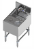 Thumbnail image #1 for Eagle Spec-Bar Dump Sink with Glass Rinser, 18-Inch Wide, 10 x 14 x 7-Inch Sink, Deck-Mount Faucet