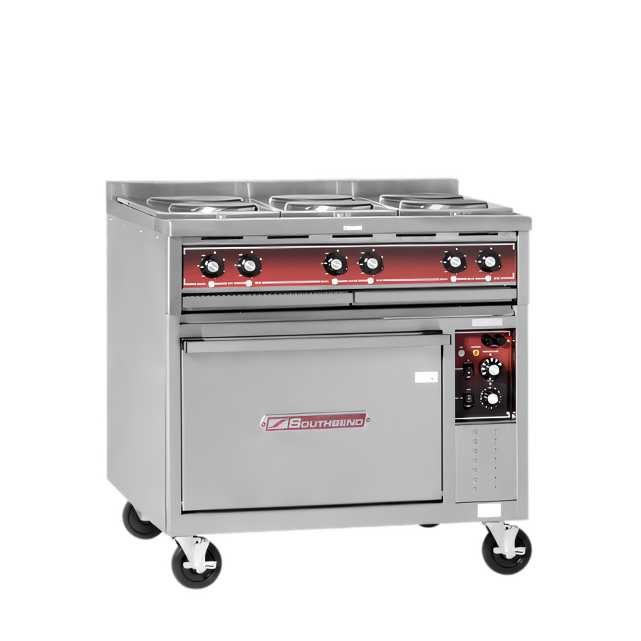 Product image #1 for Southbend Heavy Duty 36-Inch Electric Range with 6 Round Hotplates and Convection Oven