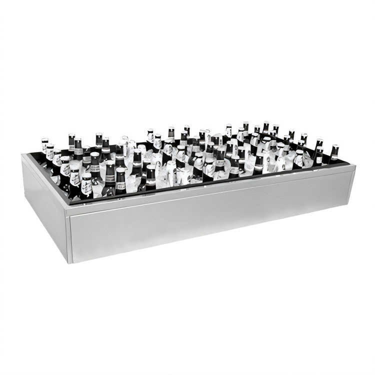 Product image #1 for Glastender Back Bar Ice Display Unit, 36 Inch x 12 Inch, Stainless Steel