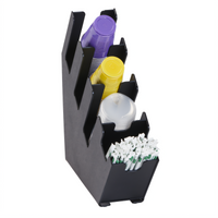 Dispense-Rite Slim 4-Section Cup, Lid & Straw Organizer