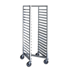 Thumbnail image #1 for Dinex DXP618N Nesting Pan Rack, Aluminum, End-Load, Holds 18 Full-Size Sheet Pans, 3-Inch Slide Spacing
