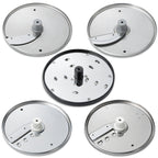 Thumbnail image #1 for Eurodib USA Dito Sama 653868 Food Processor Disc Set, 5-Piece, 175 mm, Slicer/Grater/Julienne