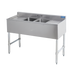 Thumbnail image #1 for Sapphire Manufacturing Two-Compartment Underbar Sink with Dual Drainboards, 48 Inches