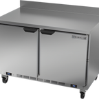 Thumbnail image #1 for Beverage Air WTFR48AHC 48-Inch Two-Section Dual-Temperature Worktop Freezer/Refrigerator, Left Freezer/Right Refrigerator, Stainless Steel