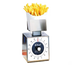 Thumbnail image #1 for Edlund Compact Series Fixed-Dial Top-Loading Portion Control Scale with French Fry/Taco Platform, 16 oz x 1/4 oz