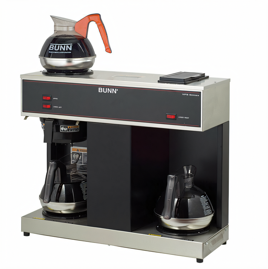 Product image #1 for BUNN VPS Black Single-Station Pourover Commercial Drip Coffee Brewer with 3 Warmers