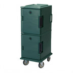 Thumbnail image #1 for Cambro Ultra Camcart® UPC800192 Front-Loading Double-Compartment Insulated Food Pan Carrier, Non-Electric, 12 Full-Size GN 1/1 Pans