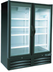 Thumbnail image #1 for Kool-It Two-Section Glass Door Freezer Merchandiser, Black, 18