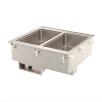 Vollrath Two-Well Drop-In Electric Hot Food Well Unit for Full-Size Pans, 240V, Wet Operation