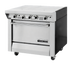 Thumbnail image #1 for Garland Master Series 34-Inch Heavy Duty Even Heat Hot Top Gas Range with Two 17-Inch Hot Tops, Standard Oven, and Electric Spark Ignition