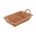 Thumbnail image #1 for Winco Natural Rectangular Woven Polypropylene Fast Food Basket with Handles